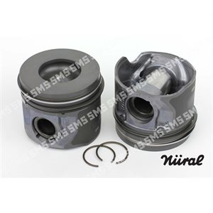 PISTON Assembly (oil cooled) 47.00mm Bowl, 2mm oil 0.25mm