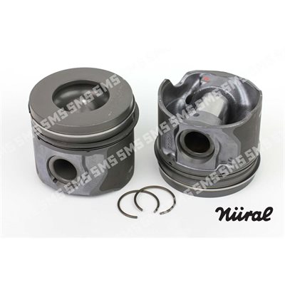 PISTON Assembly (oil cooled) 49.00mm Bowl, 2mm oil 0.50mm