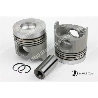 PISTON + PIN (4 Ring, Round Bowl) Premium