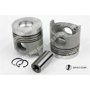 PISTON + PIN (4 Ring, Round Bowl) Premium